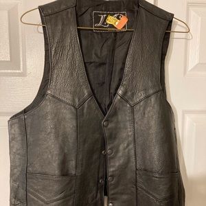 Leather Motorcycle Vest